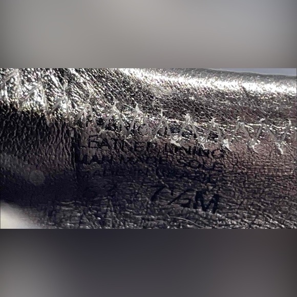 Tory Burch Black Glitter Reva Ballerina Flats Sz 7.5 - Picture 5 of 8